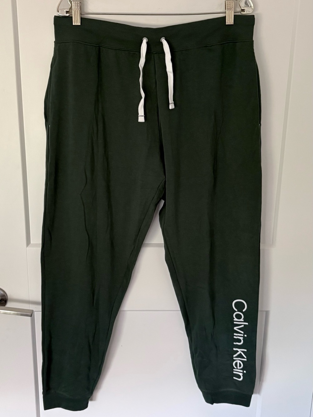 Calvin Klein Sleepwear Olive Green Logo Jogger Pants - Women's Large  NWOT